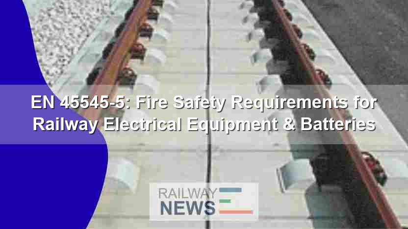 EN 45545-5: Fire Safety Rules for Railway Electrical Equipment