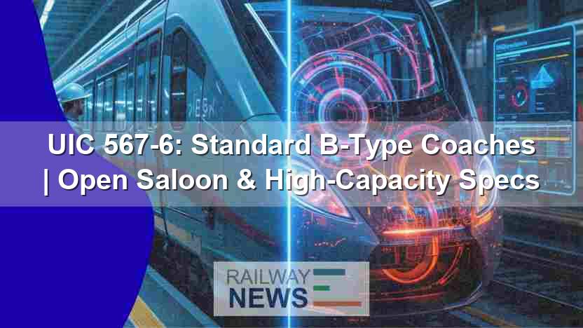 UIC 567-6: Standard B-Type Coaches | Open Saloon & High-Capacity Specs
