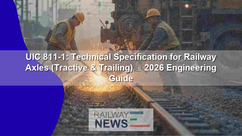 UIC 811-1: Railway Axle Procurement Guide 2026