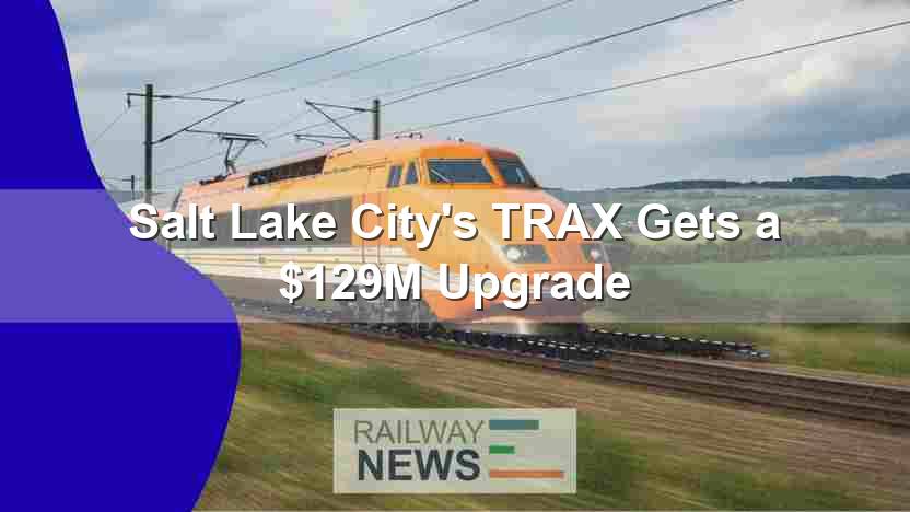 Salt Lake City’s TRAX Gets a $129M Upgrade