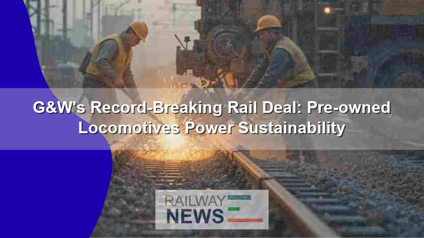 G&W Powers Sustainability with Pre-Owned Locomotives