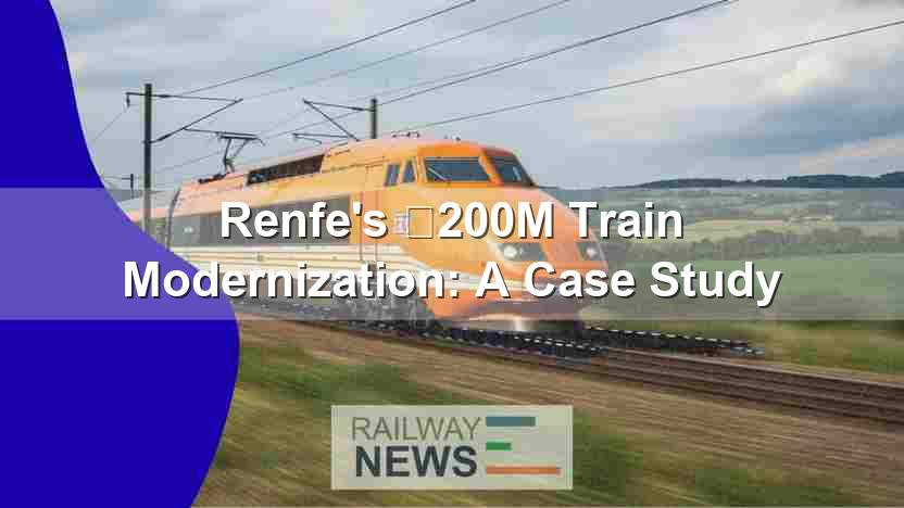 Renfe’s €200M Train Modernization: A Case Study