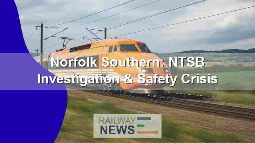 Norfolk Southern: NTSB Investigation & Safety Crisis