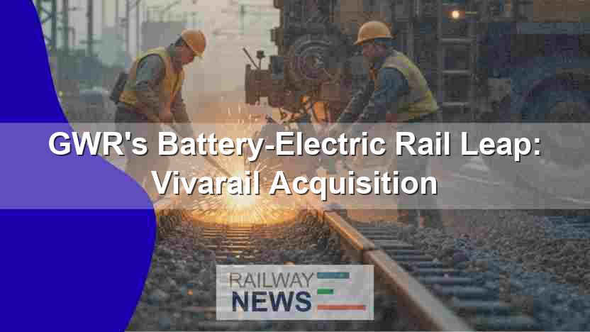 GWR’s Battery-Electric Rail Leap: Vivarail Acquisition
