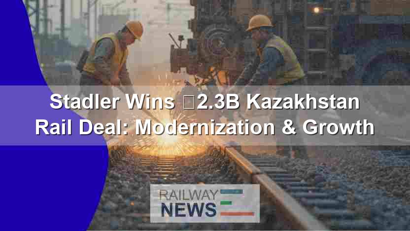 Stadler Wins €2.3B Kazakhstan Rail Deal:  Modernization & Growth