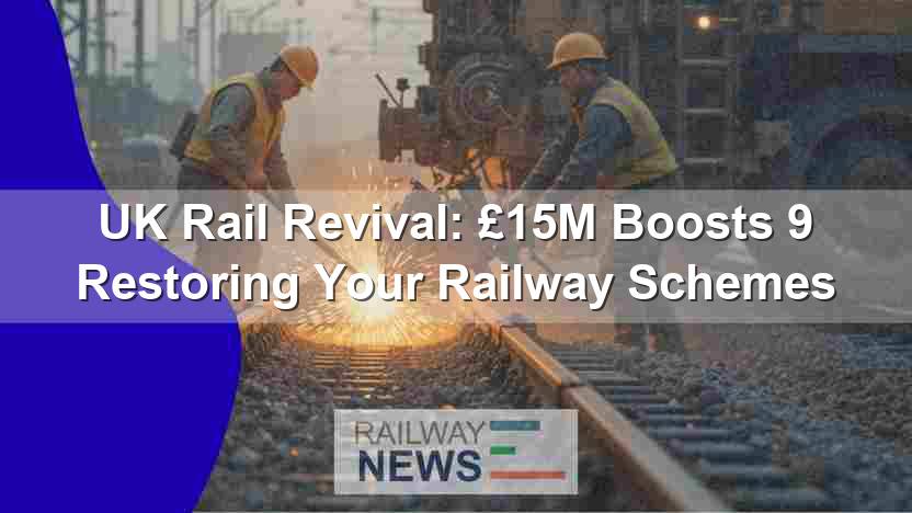 UK Rail Revival: £15M Boosts 9 Restoring Your Railway Schemes