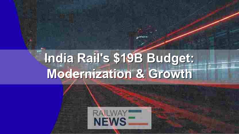 India Rail’s $19B Budget: Modernization & Growth