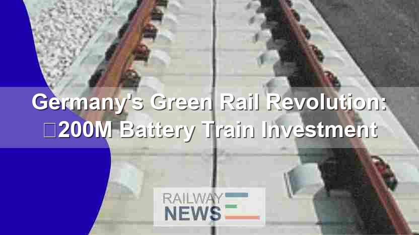 Germany’s Green Rail Revolution: €200M Battery Train Investment
