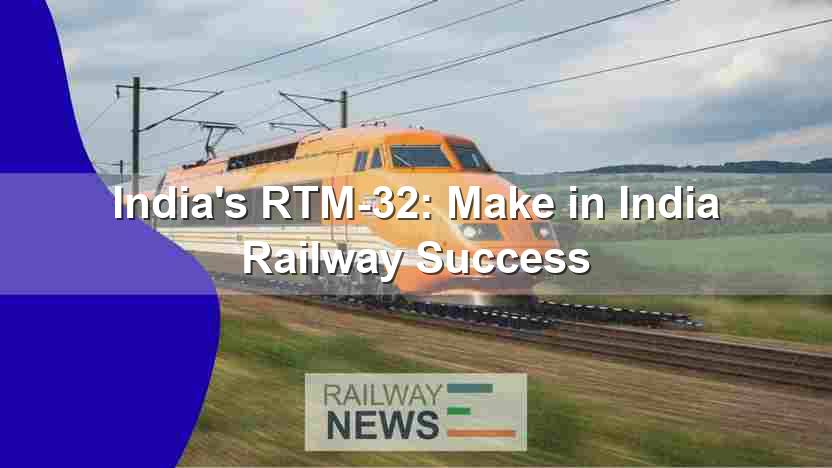 India’s RTM-32: Make in India Railway Success