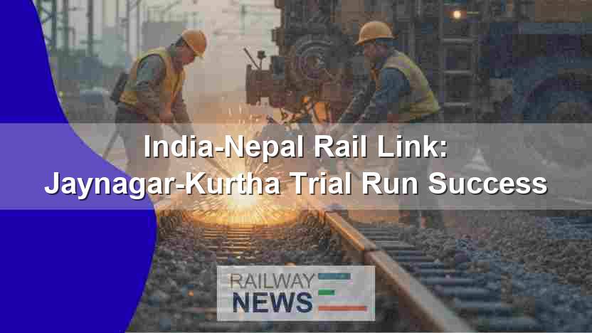 India-Nepal Rail Link: Jaynagar-Kurtha Trial Run Success