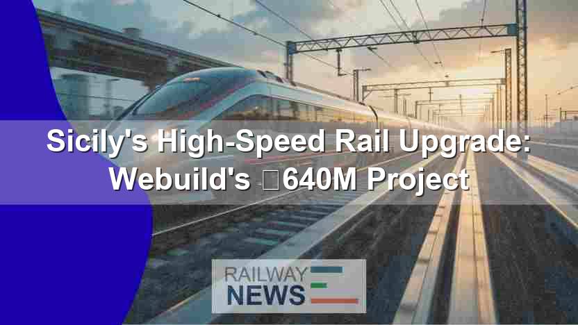 Sicily’s High-Speed Rail Upgrade: Webuild’s €640M Project
