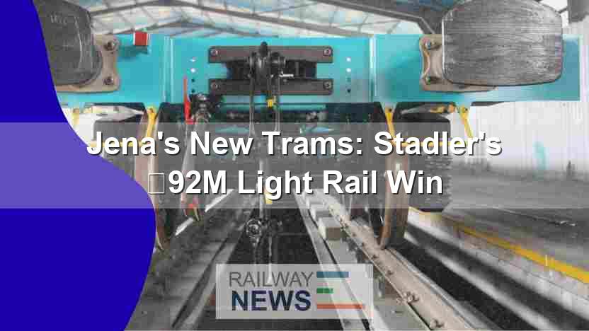 Jena’s New Trams: Stadler’s €92M Light Rail Win