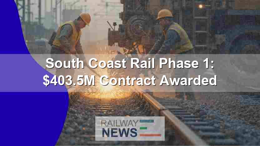 South Coast Rail Phase 1: $403.5M Contract Awarded