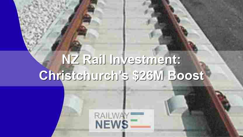 NZ Rail Investment: Christchurch’s $26M Boost