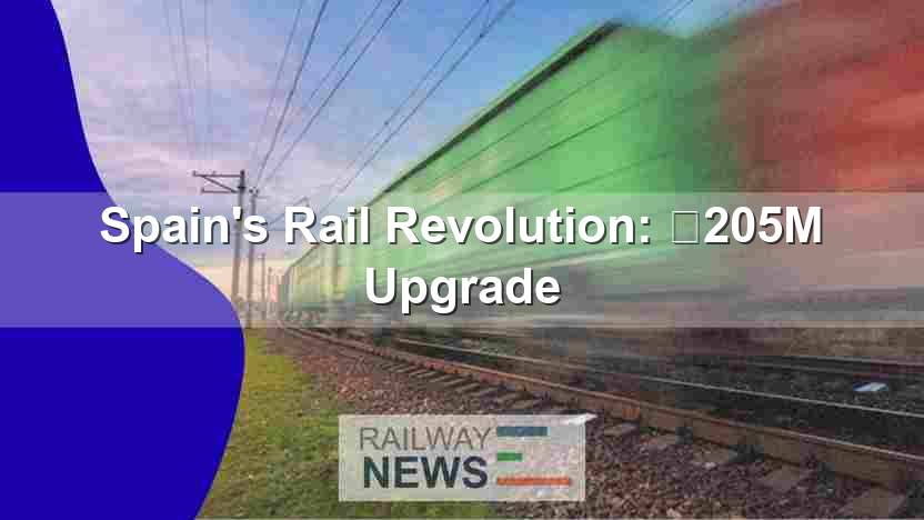Spain’s Rail Revolution: €205M Upgrade