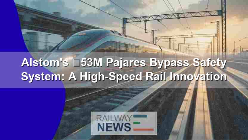 Alstom receives €53M for Pajares Bypass safety upgrades
