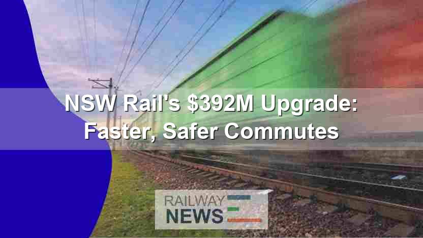 NSW Rail’s $392M Upgrade: Faster, Safer Commutes