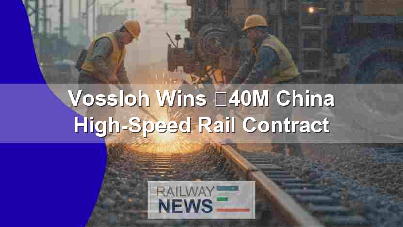 Vossloh Wins €40M China High-Speed Rail Contract