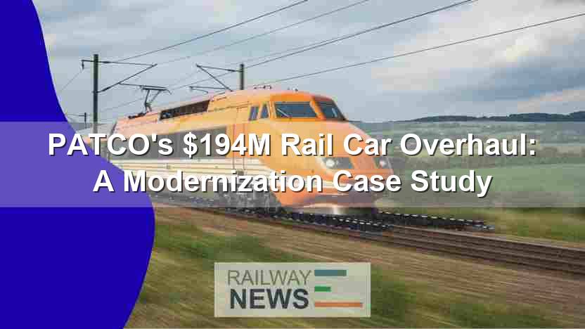 PATCO’s $194M Rail Car Overhaul: A Modernization Case Study