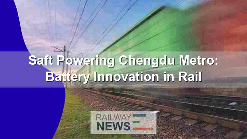 Saft Powering Chengdu Metro: Battery Innovation in Rail