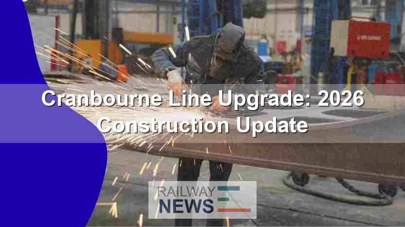 Cranbourne Line Upgrade: 2026 Construction Update