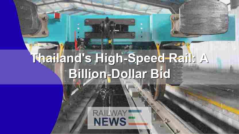 Thailand’s High-Speed Rail: A Billion-Dollar Bid