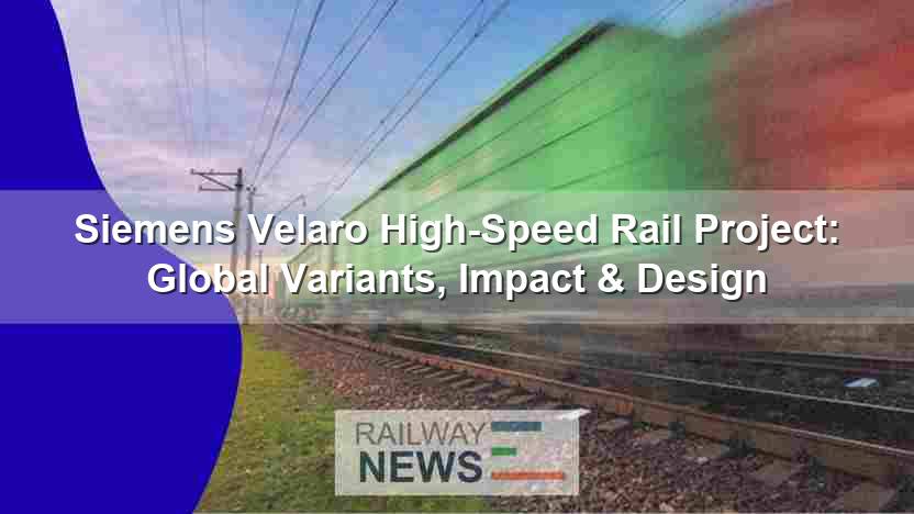 Siemens Velaro High-Speed Rail Project: Global Variants, Impact & Design