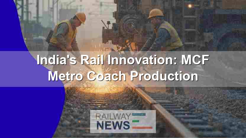 India’s Rail Innovation: MCF Metro Coach Production