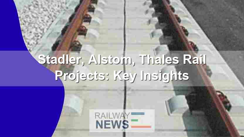Stadler, Alstom, Thales Rail Projects: Key Insights
