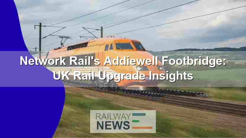 Network Rail’s Addiewell Footbridge: UK Rail Upgrade Insights