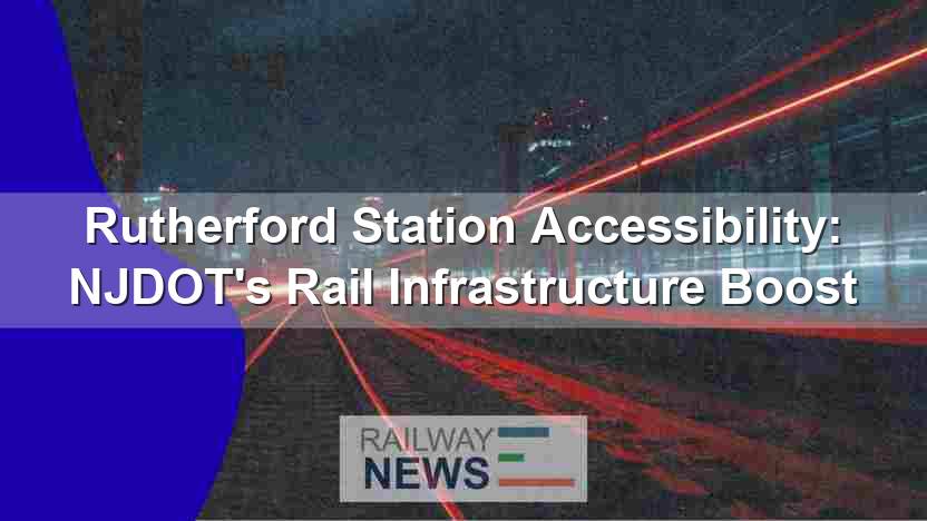 Rutherford Station Accessibility: NJDOT’s Rail Infrastructure Boost