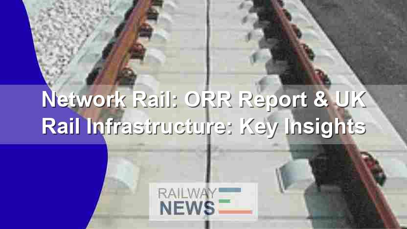 Network Rail: ORR Report & UK Rail Infrastructure: Key Insights