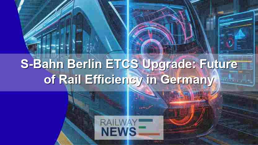 S-Bahn Berlin ETCS Upgrade: Future of Rail Efficiency in Germany