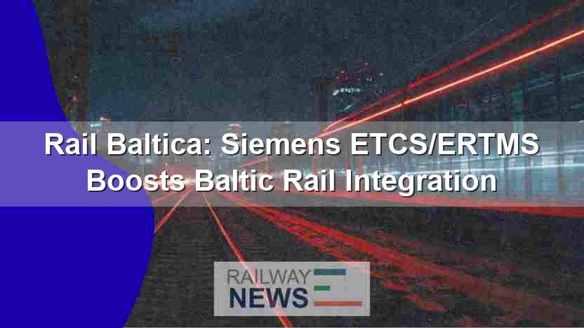 Rail Baltica: Siemens ETCS/ERTMS Boosts Baltic Rail Integration