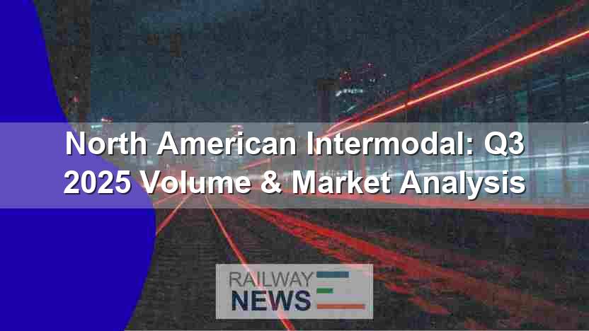 North American Intermodal: Q3 2025 Volume & Market Analysis