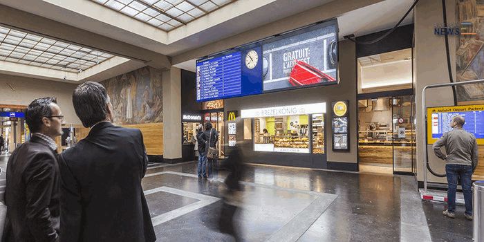 17 Stations Installing a Total of with Data Display 50 LED Displays