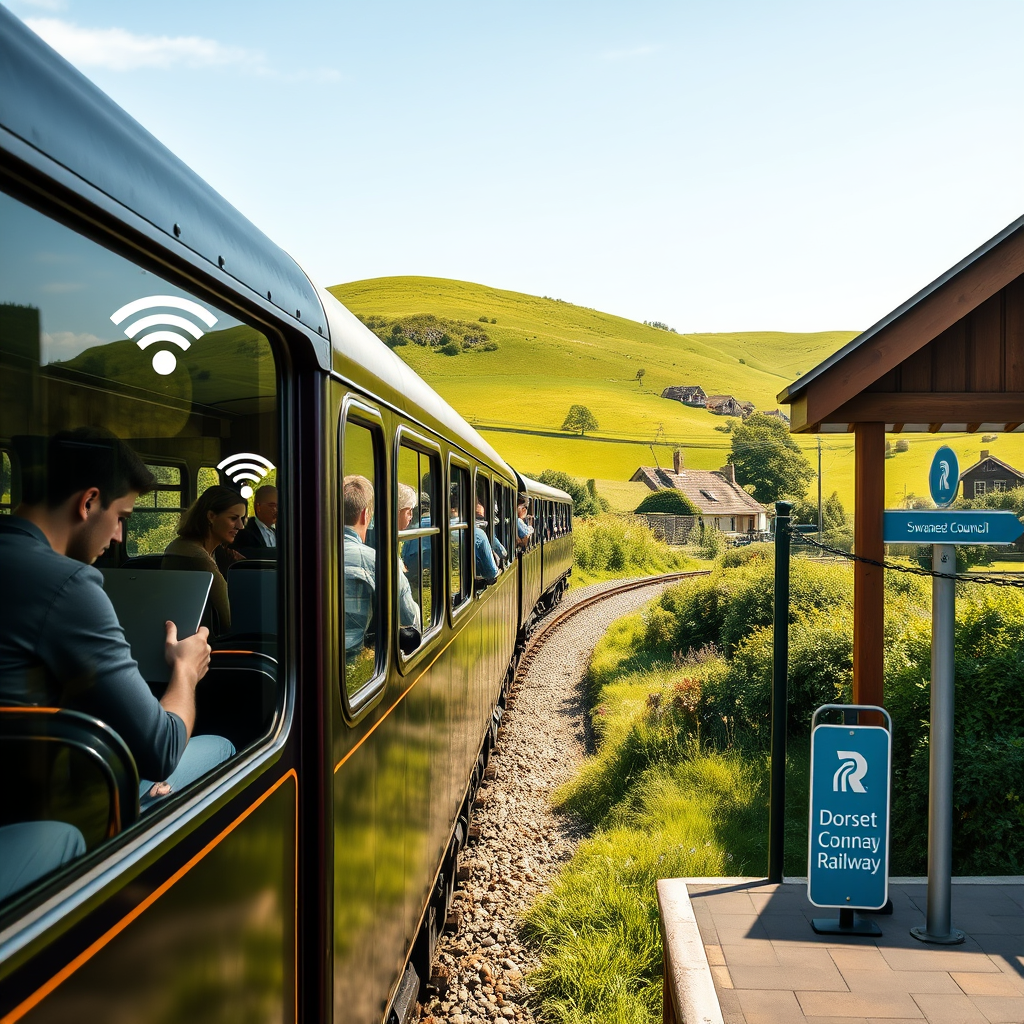 Swanage Railway: WiFi on a Steam Train!