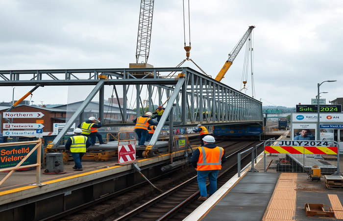 South Bank Station Footbridge: Reinstatement Begins