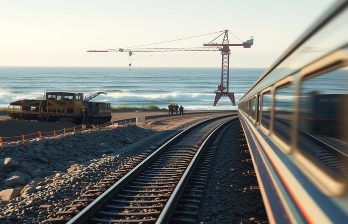 San Clemente Rail Line Reopens: Coastal Protection Complete