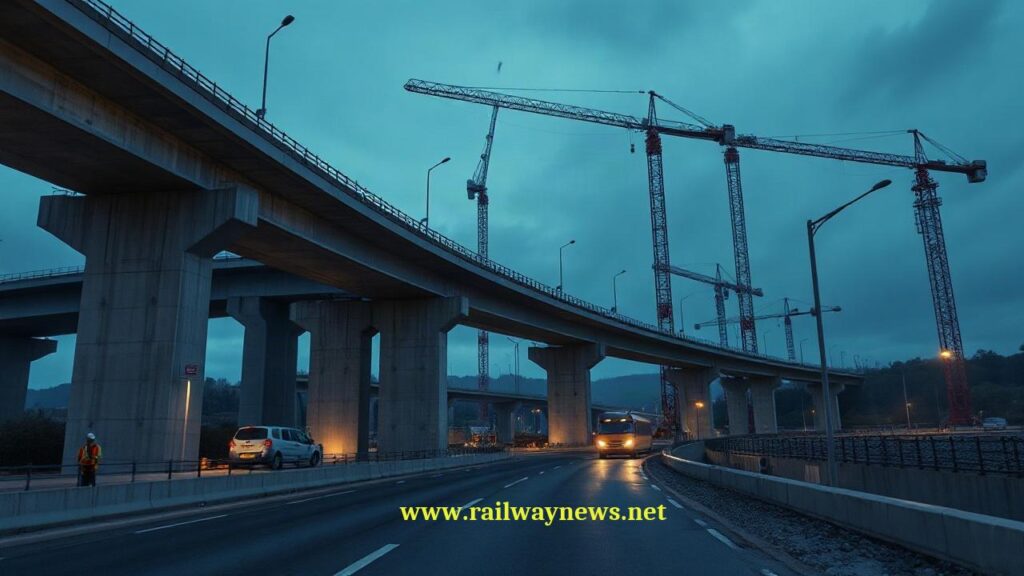 HS2 Completes 300-Metre Bridge Over UK M42 Motorway