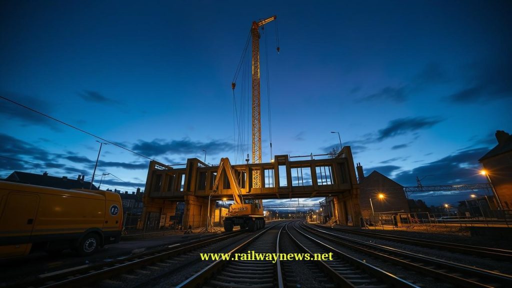 UK’s Deighton Station: Bridge Works Prep for Electrification & More