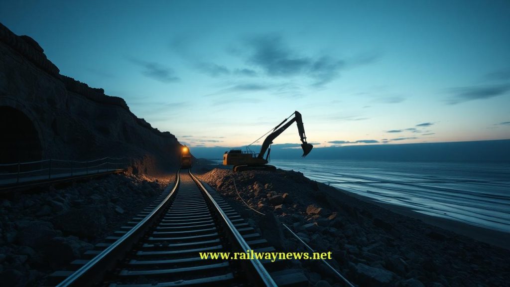 UK Railway Line Protected: 18,000 Tonne Coastal Defence Begins
