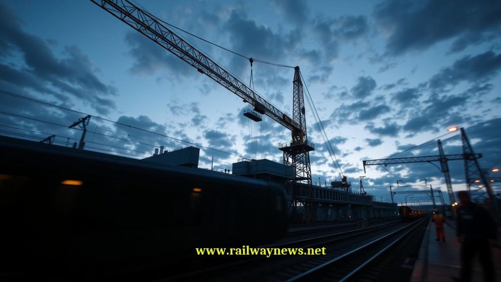 HS2 UK: Viaduct Spans Installed Over Christmas Railway Closure