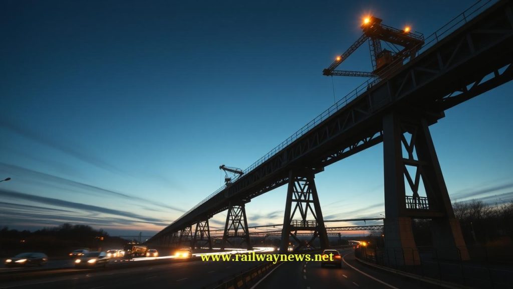 HS2 UK First: Viaduct Slide Halves M6 Motorway Disruption