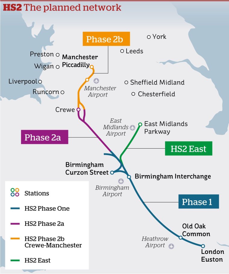 Hs2 Railway Project Route Map