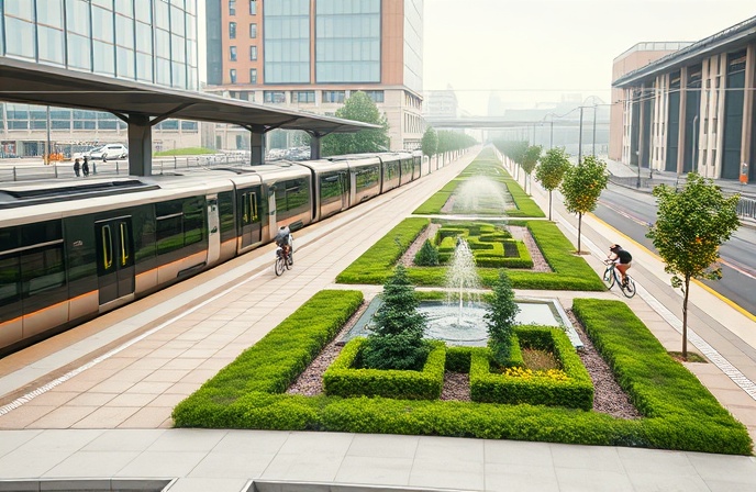 ÖBB & Vienna Transform Station Area, Boost S-Bahn & Green Public Space