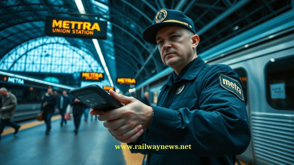 Metra Tests Ventra App Scanners Union Station Chicago