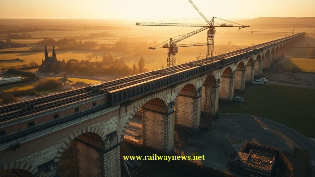 Network Rail Completes 150-Meter Viaduct for HS2 Birmingham