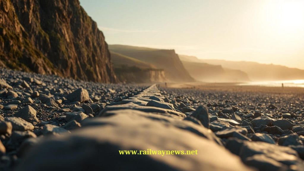 Network Rail Installs 18,000 Tonnes Rock Armour Folkestone Warren