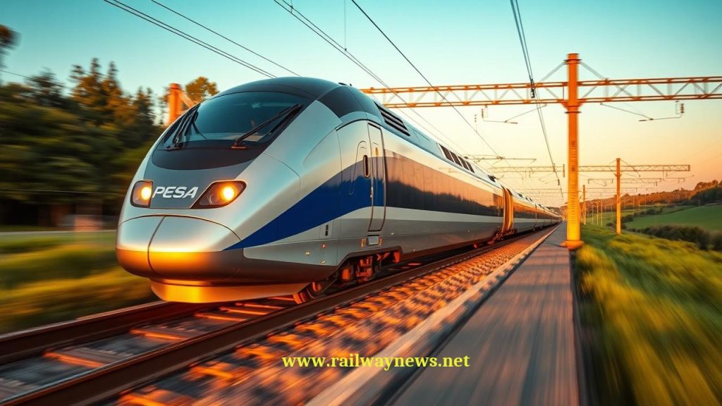 PESA Tests First 200 km/h EMU for RegioJet in Czech Republic